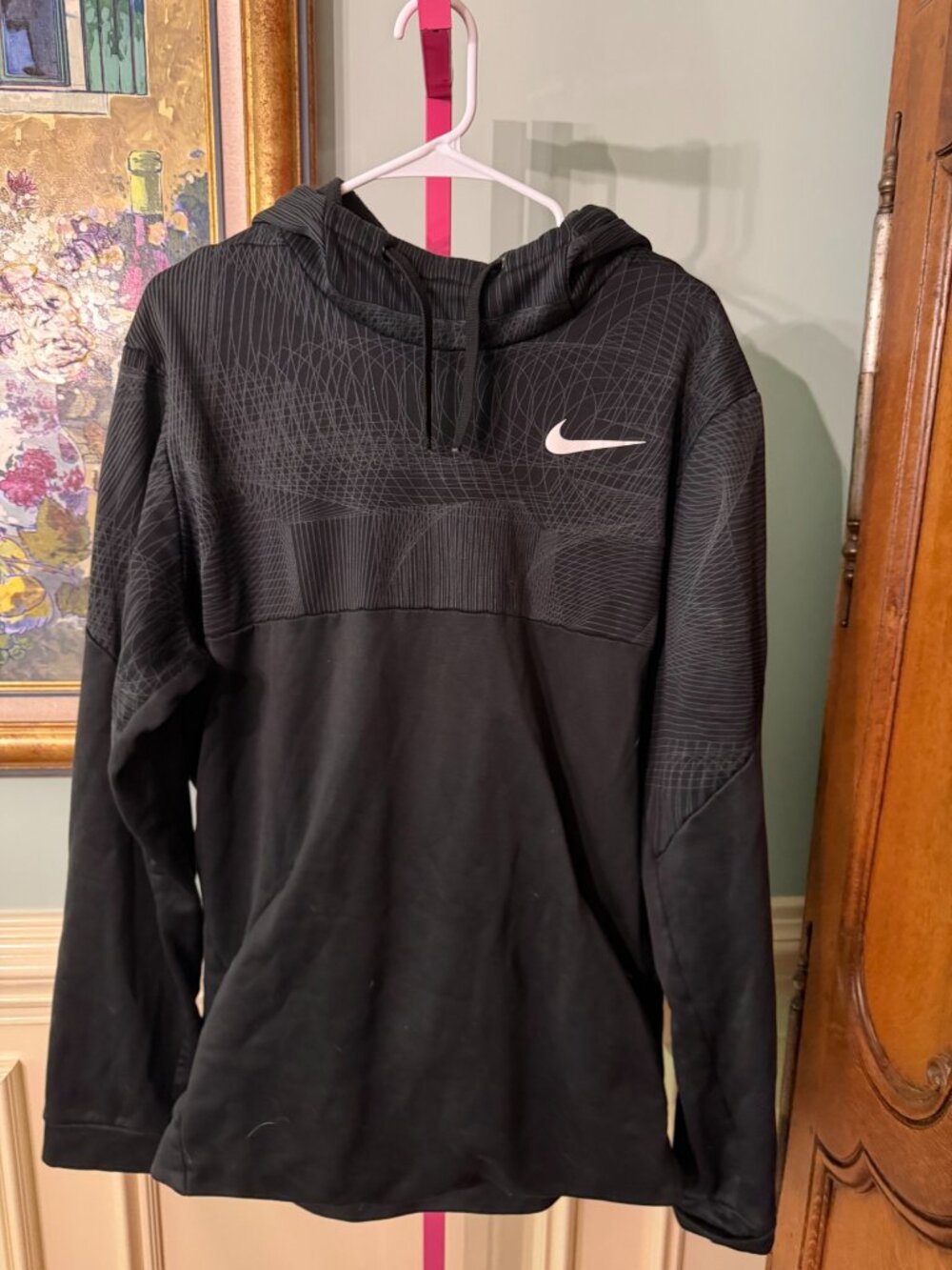Nike Dri-FIT Black Pullover Hoodie XL Tall